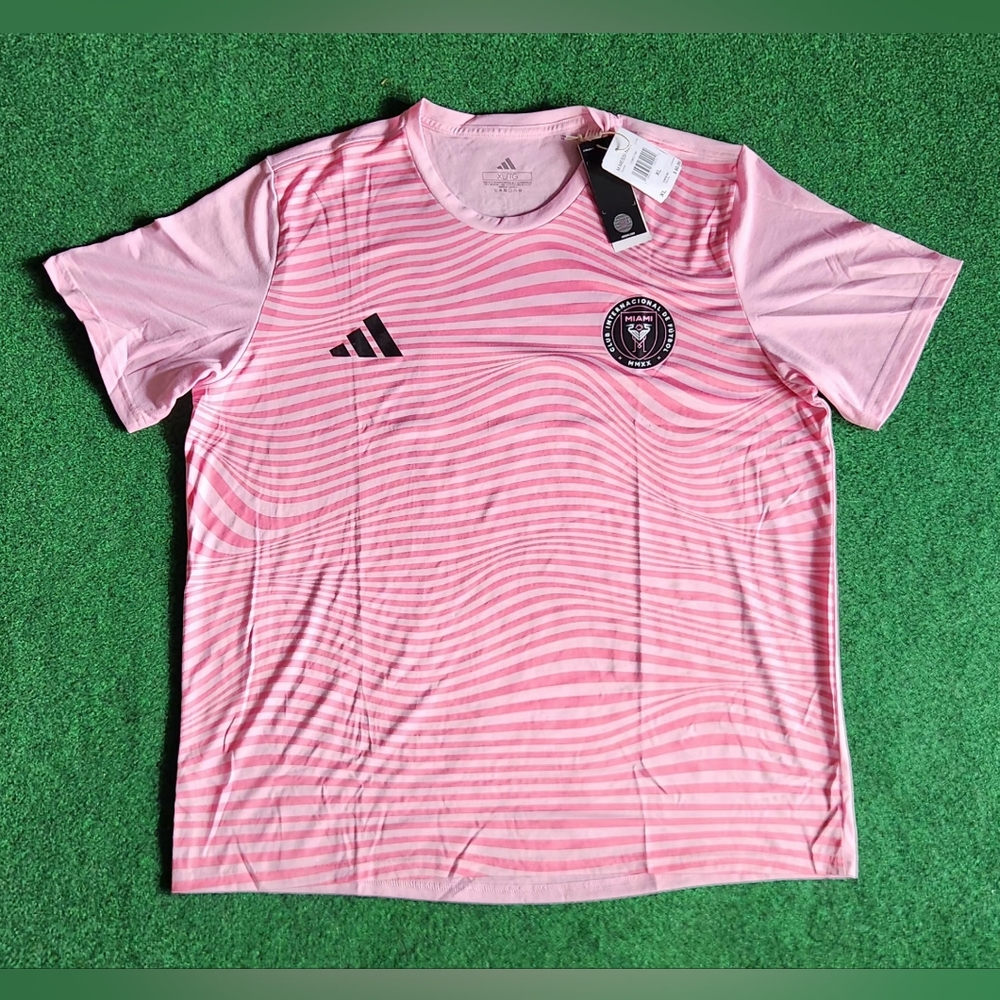 Adidas Inter Miami CF Lionel Messi #10 Pink Jersey T-Shirt Men Size XL